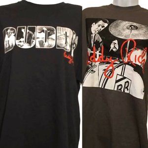 Lot 2- Jazz Drummer Buddy Rich Tee Shirt Bundle
